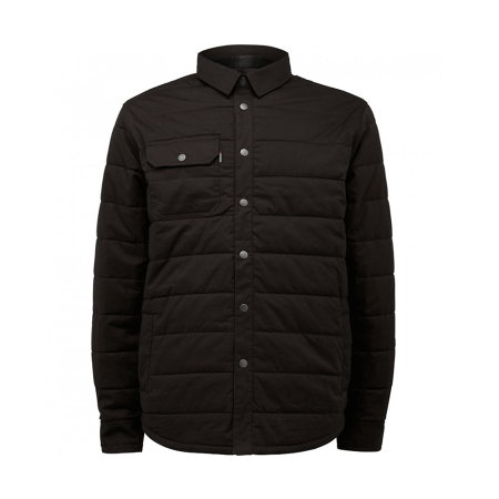 Black Insulated Comfortable Jacket with Front Buttons