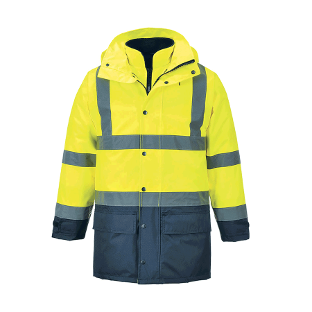 Hi-Vis Soft Shell Jacket with Insulated Lining