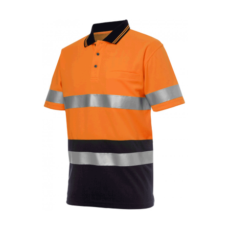 Multi-Colored Polo Shirt With Reflectors